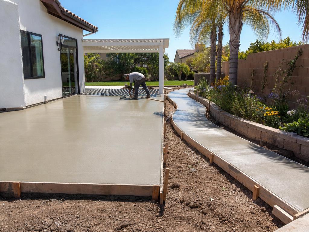Concrete Patios & Sidewalks Contractor